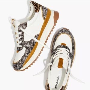 Madewell Kickoff Trainers in Leopard/Spot Mix